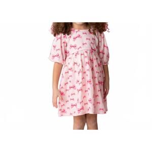 NEW TUKTUK DESIGNS bow puffy sleeve dress in pink